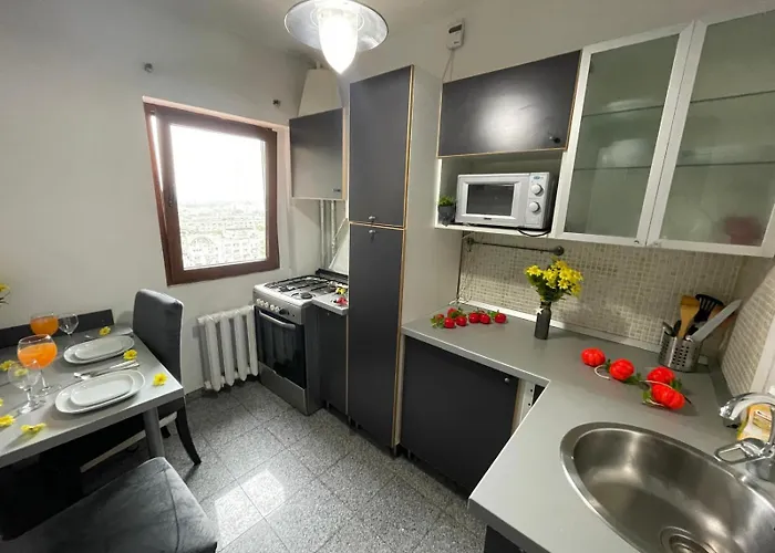 With Gorgeous View Of Center Bukarest